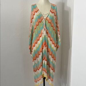 Shiraleah Multicolor Knit Poncho